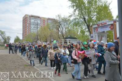 &quot;Бессмертный полк&quot; в Абакане. Фоторепортаж