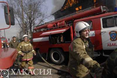 В общественной бане Абакана произошел пожар