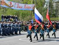 9 мая 2019 года. Абакан. Торжественный марш на Первомайской площади. 