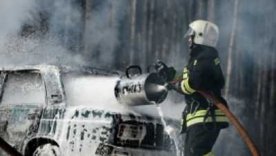 Ночью в Копьёво вспыхнул автомобиль