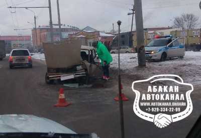 На федеральной трассе в Хакасии образовалась километровая пробка