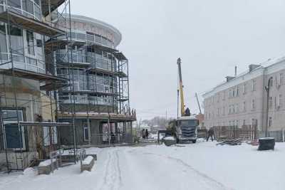 В Аскизе завершается строительство детской поликлиники